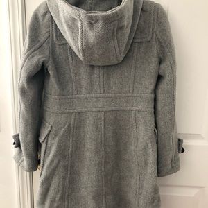 wool coat in gray
